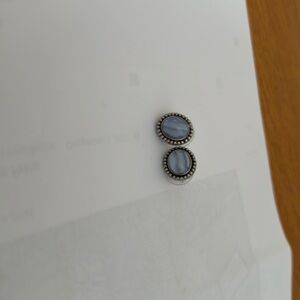Chico’s light blue/silver post earrings